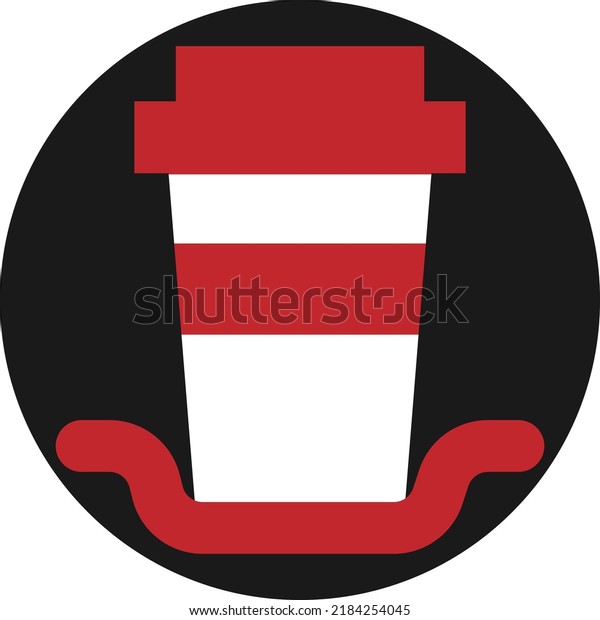 Coffee delivery, illustration, vector on a\
white background.