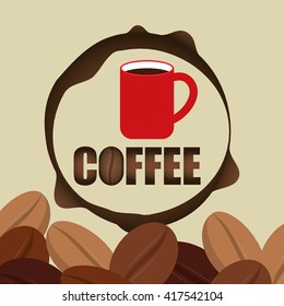 Coffee design. breakfast conceptl. white background