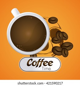 Coffee design. drink concept. Flat illustration