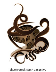 coffee design (jpeg version is available without ''coffee'' sign)
