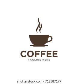 icono del logotipo de diseño de café