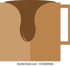 Material vectorial del logotipo de diseño de café