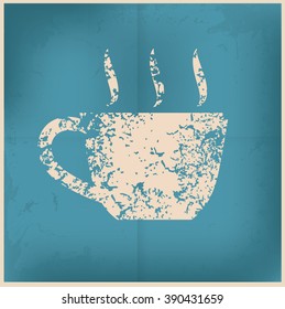 Coffee design on old paper background,vector