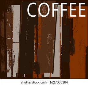 Coffee design on texture background