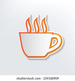 Coffee design on white background,clean vector