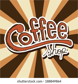 Coffee design over  background, vector illustration