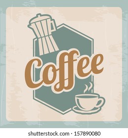 coffee design over beige  background vector illustration