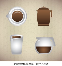 coffee design over beige background vector illustration 