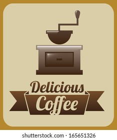 coffee design over beige background vector illustration coffee design over beige background vector illustration
