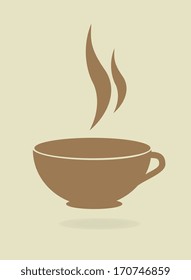 coffee design over beige background vector illustration 