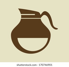 coffee design over beige background vector illustration 