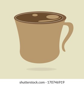 coffee design over beige  background vector illustration 