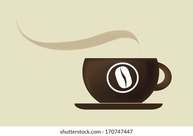 coffee design over beige  background vector illustration 