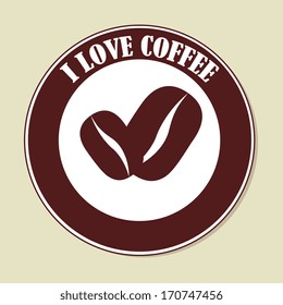 coffee design over beige background vector illustration 
