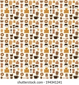 Coffee design over beige background, vector illustration