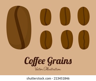 coffee design over beige background vector illustration