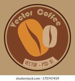 coffee design over brown background vector illustration 