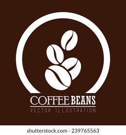 Coffee design over brown background,vector illustration.