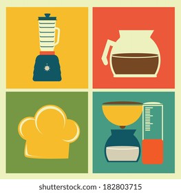 Coffee design over colorful background, vector illustration