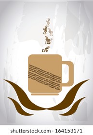 coffee design over gray  background vector illustration