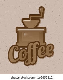 coffee design over gray background vector illustration 