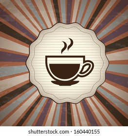 coffee design over grunge  background vector illustration