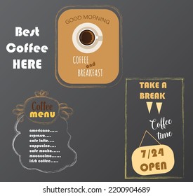 coffee design over pattern background vector illustration
breakfast time