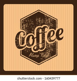 coffee design over pink  background vector illustration