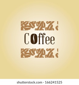 coffee design over vintage  background vector illustration 