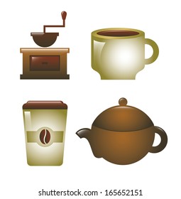 coffee design over white  background vector illustration 