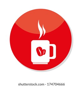 coffee design over white   background vector illustration 