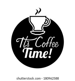 coffee design over white background vector illustration