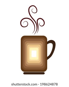 Coffee design over white background, vector illustration