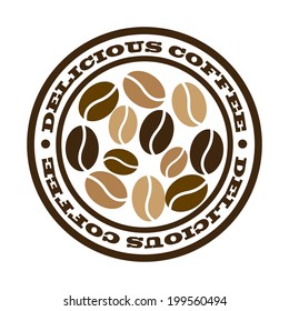 Coffee design over white background, vector illustration