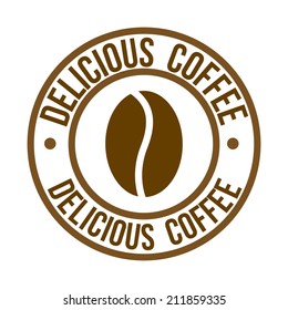 coffee design over white background vector illustration