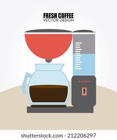 Coffee design over white background, vector illustration