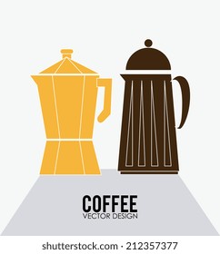 Coffee design over white background, vector illustration