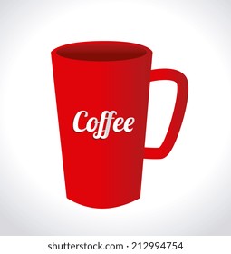 Coffee design over white background, vector illustration