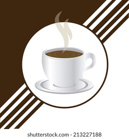 Coffee design over white background, vector illustration