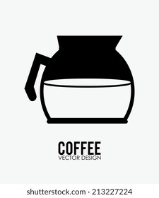 Coffee design over white background, vector illustration