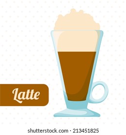 coffee design over white background vector illustration