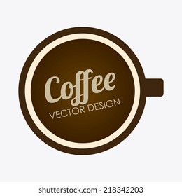 Coffee design over white background, vector illustration
