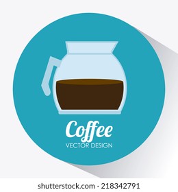 Coffee design over white background, vector illustration