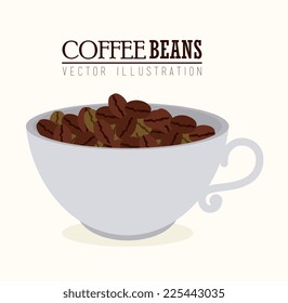 Coffee design over white background, vector illustration