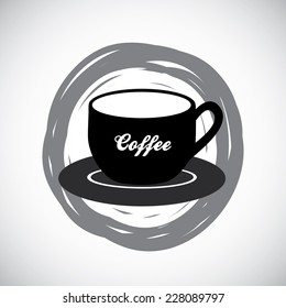 Coffee design over white background, vector illustration