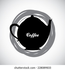 Coffee design over white background, vector illustration