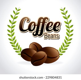 Coffee design over white background, vector illustration