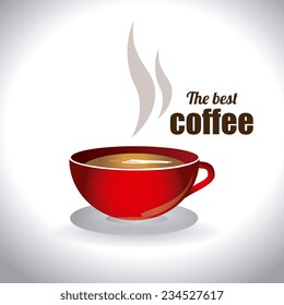 Coffee design over white background, vector illustration