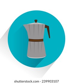 Coffee design over white background, vector illustration.