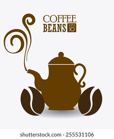 Coffee design over white background, vector illustration.